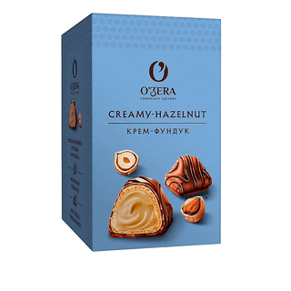Шоколадные конфеты O'Zera "Creamy-Hazelnut", с фундучной начинкой, 150 гр / Шоколад