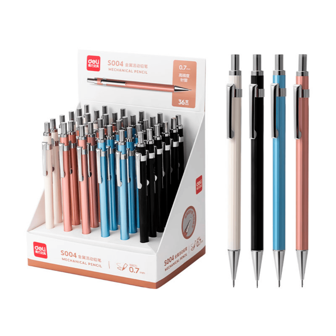 Карандаш механический DELI, 0,7 мм, металлический корпус, ассорти / Карандаши механические №3 oe.kz Карандаш механический DELI, 0,7 мм, металлический корпус, ассорти / Карандаши механические №3
