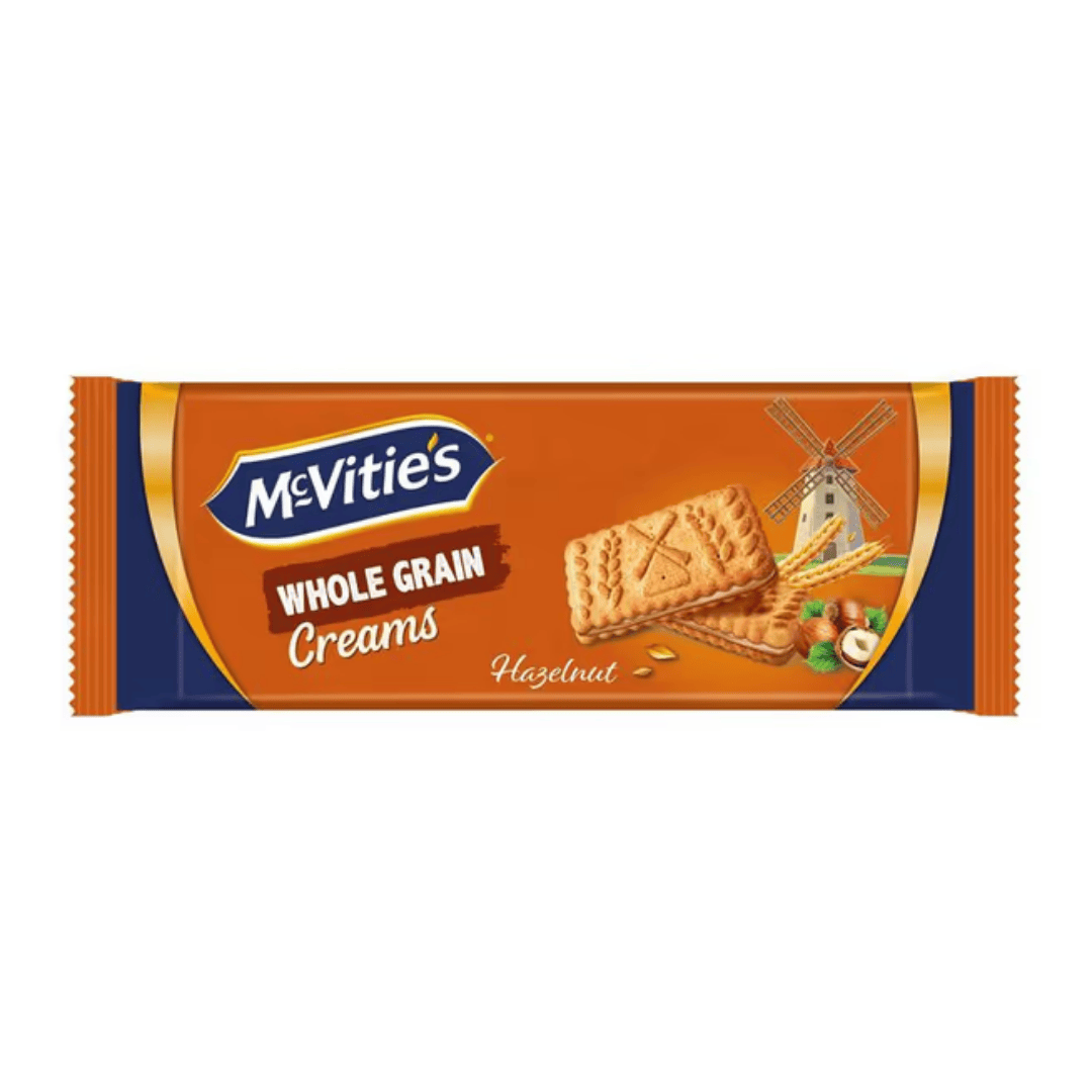 Печенье McVitie's "Whole Grain Creams", с кремом из ореха, 100 гр / Печенье, вафли, крекеры