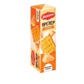 Крекер Яшкино "С сыром", 135 гр / Вафли, трубочки, крекеры