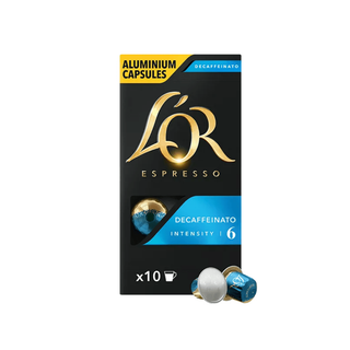 Кофе в капсулах L'OR Espresso Decaffeinato, для кофемашин Nespresso, 10 капсул / Капсуладағы кофе және шай