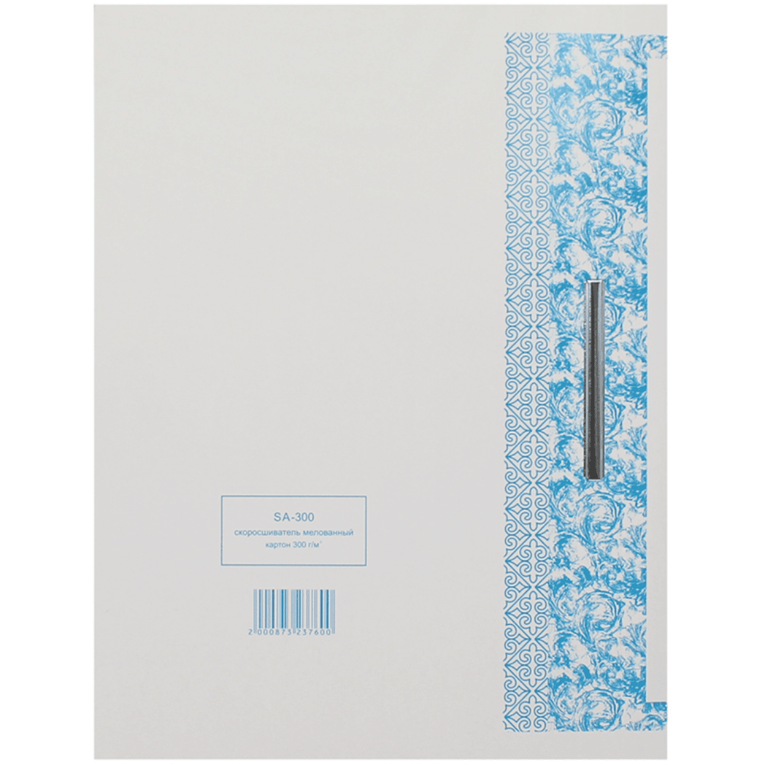 Тезтікпе папка Kuvert, жылтырлатылған картон, пішімі А4, 300 гр, ақ / Картондық тезтікпелер №3