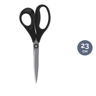 Ножницы Berlingo "Easycut 200", размер 23 см, черные / Ножницы