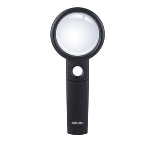 Үлкейткіш әйнек Deli, диаметрі 60 мм, 3+6 есе ұлғайту / Үлкейткіш әйнектер