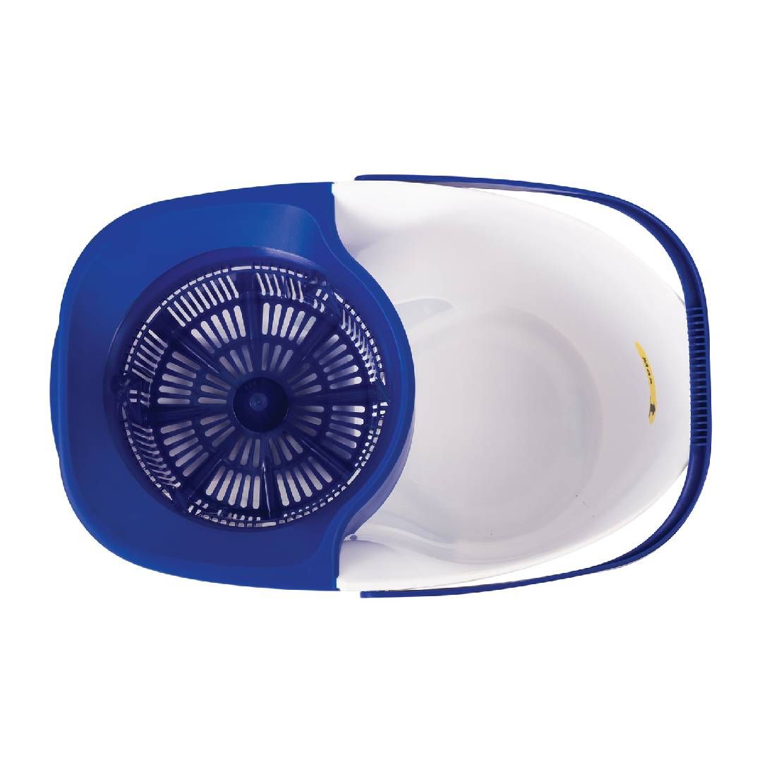 Комплект для уборки Laima, ведро 18/8 л двухкамерное с отжимом + швабра, белый / Швабры и комплекты №3