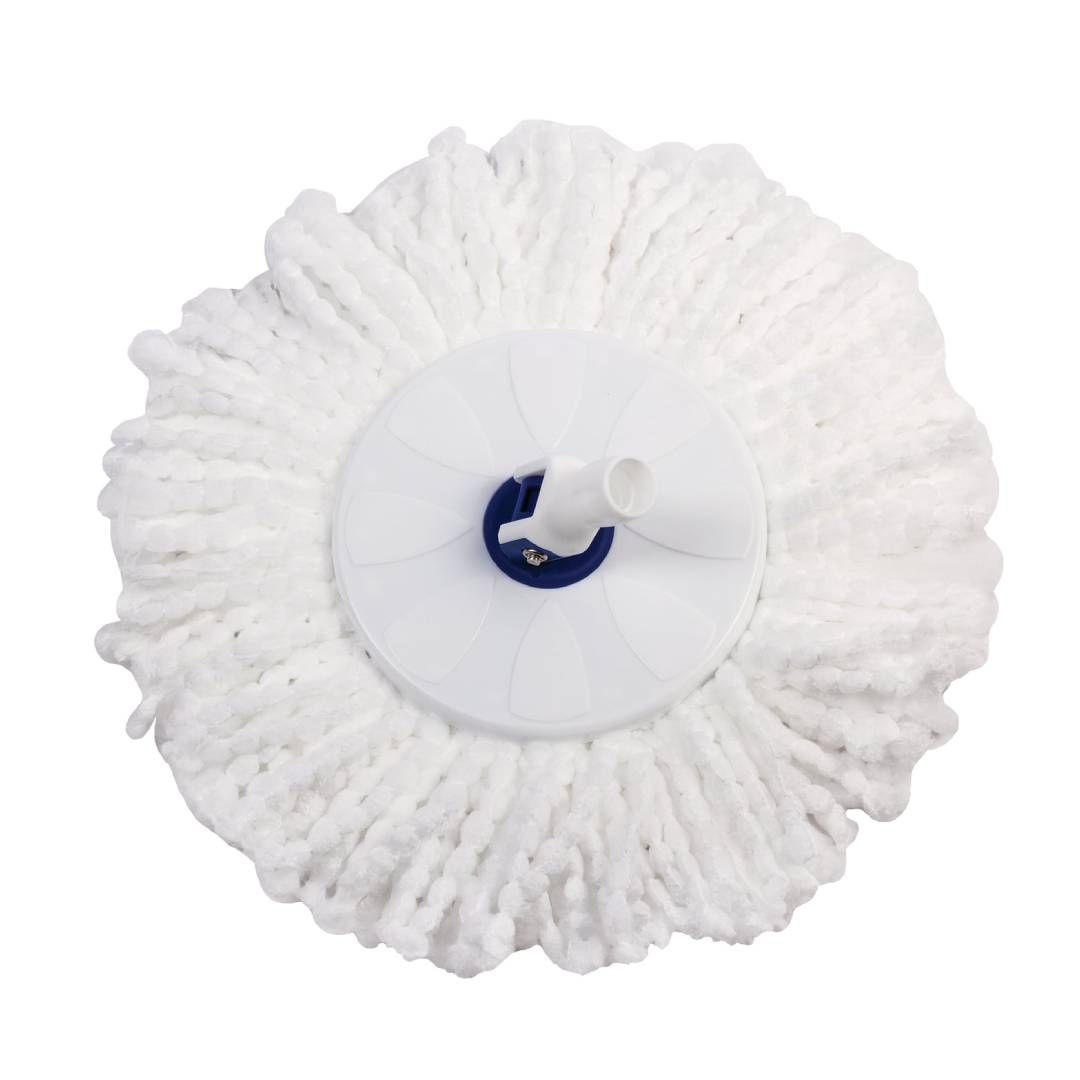 Комплект для уборки Laima, ведро 18/8 л двухкамерное с отжимом + швабра, белый / Швабры и комплекты №4