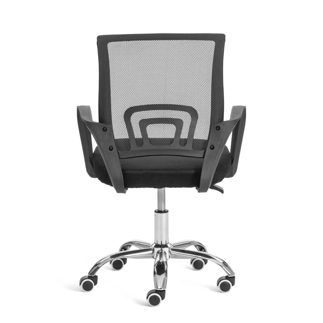 Кресло для персонала BM-520M, сетка/ткань, хром, черное / Кресла для персонала №4
