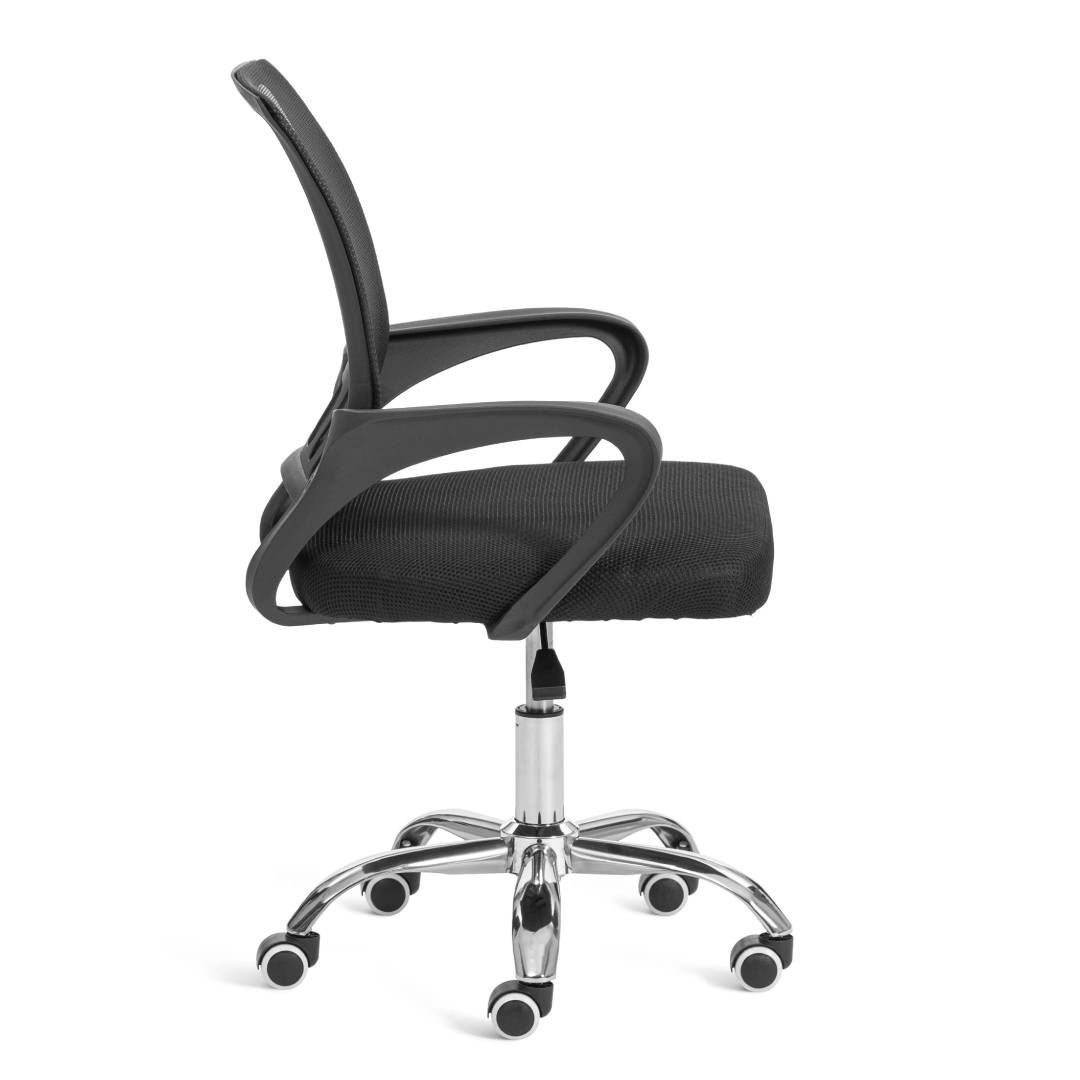 Кресло для персонала BM-520M, сетка/ткань, хром, черное / Кресла для персонала №2