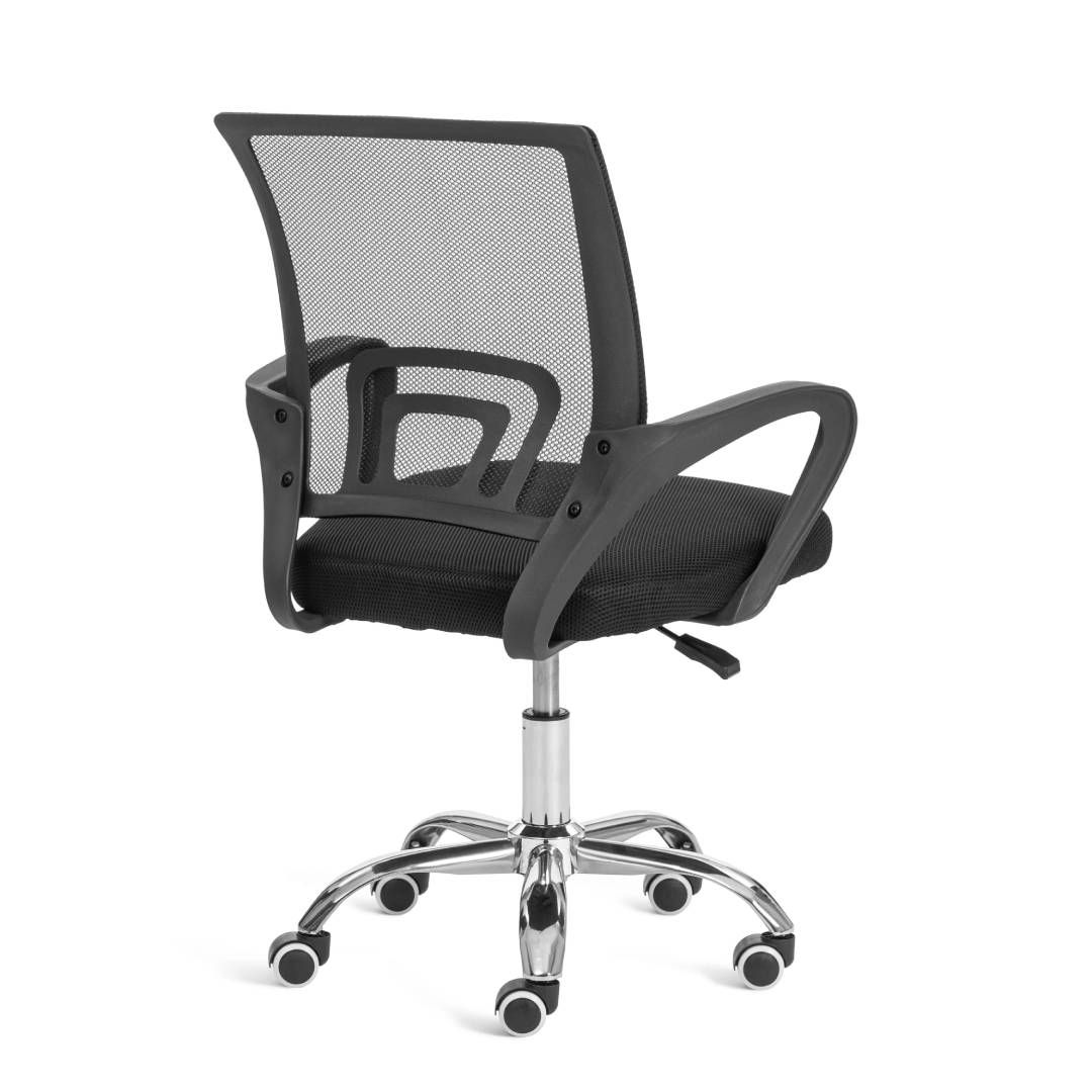 Кресло для персонала BM-520M, сетка/ткань, хром, черное / Кресла для персонала №3