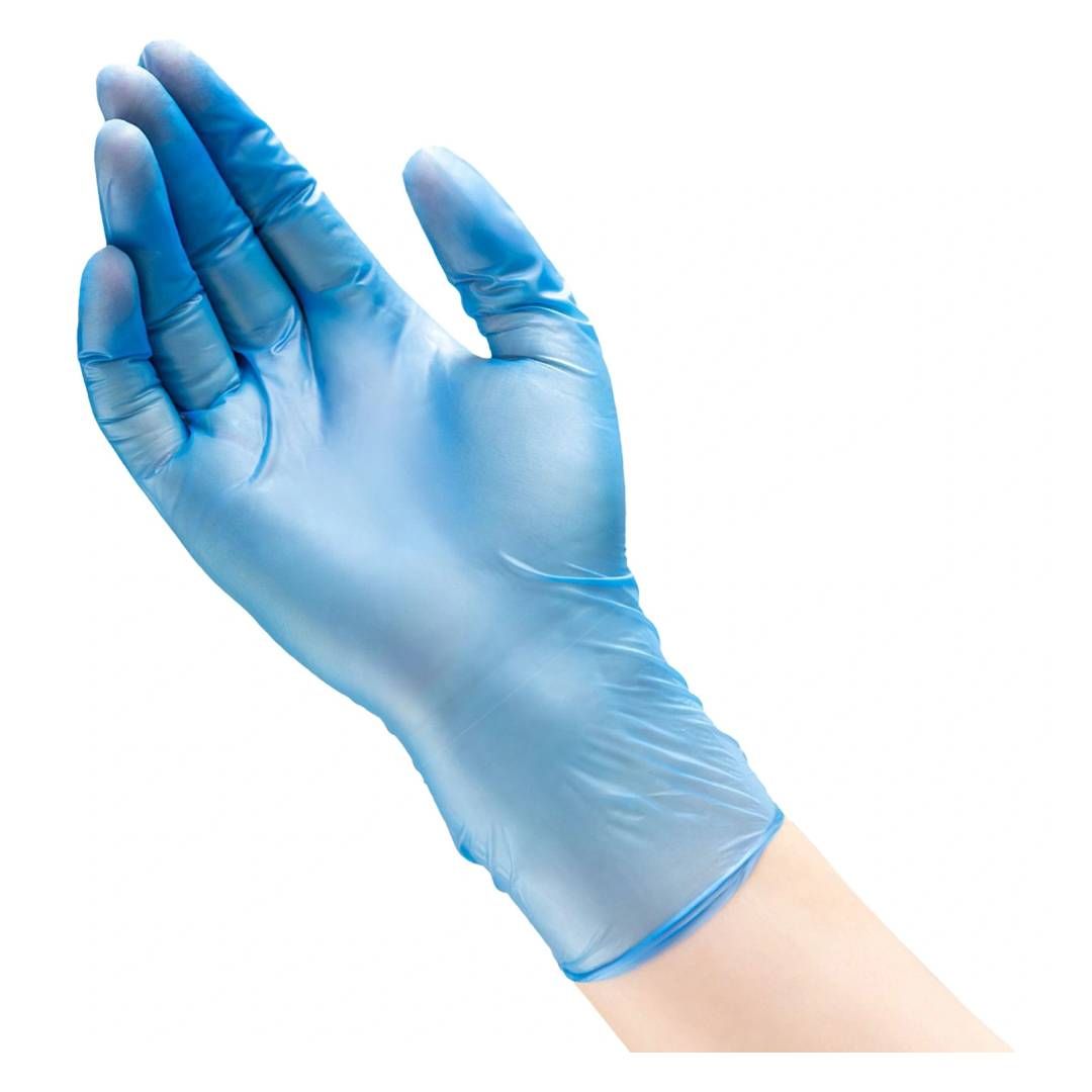 Нитрилді қолғаптар Aviora, пудраланбаған, өлшемі L, көк, 100 дана/қапт / Медициналық қолғаптар №2
