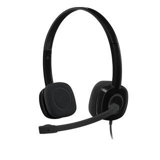 Гарнитура Logitech H151, диапазон частот 20-20000 Гц, черная / Гарнитуры
