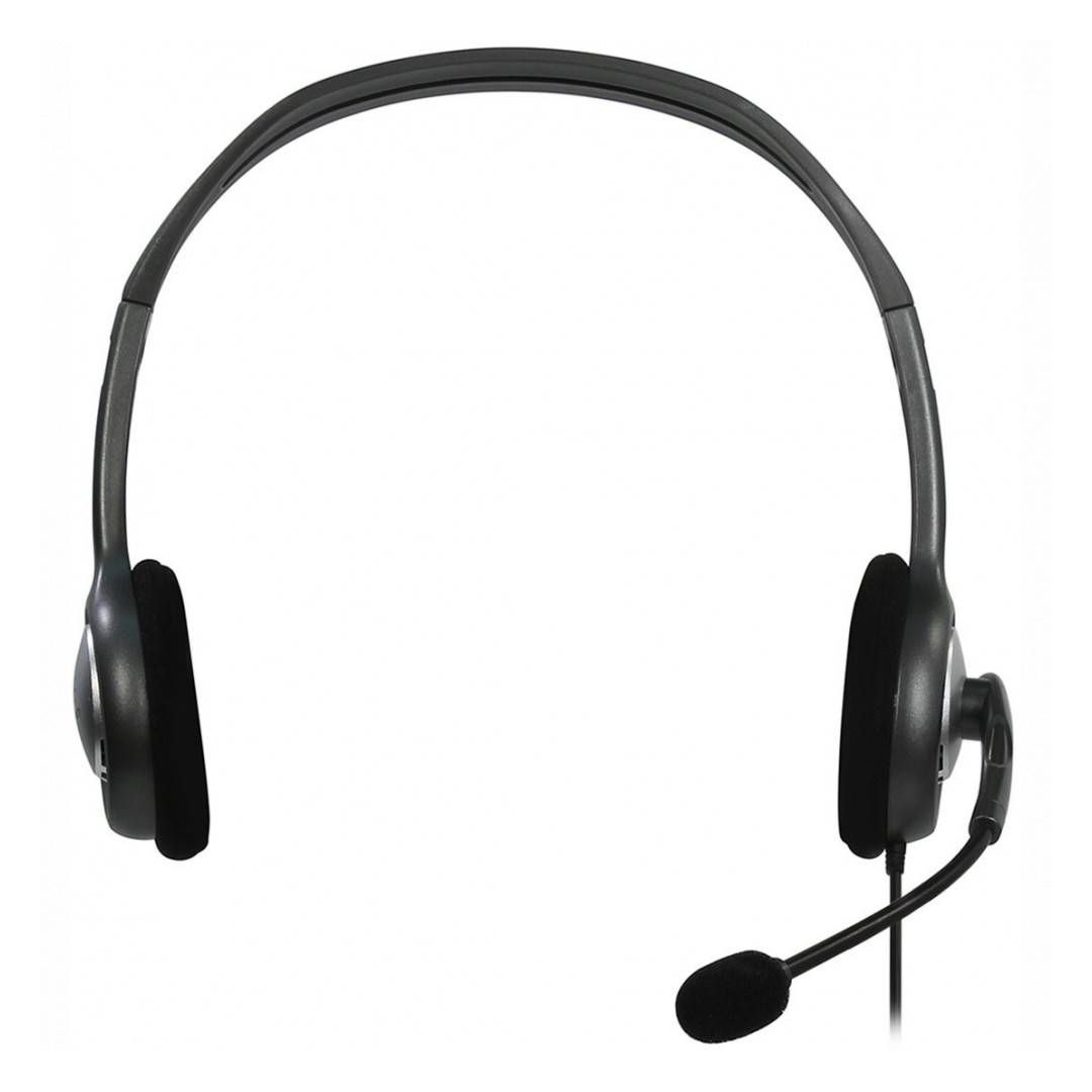Гарнитура Logitech H111, диапазон частот 20-20000 Гц, серая / Гарнитуры