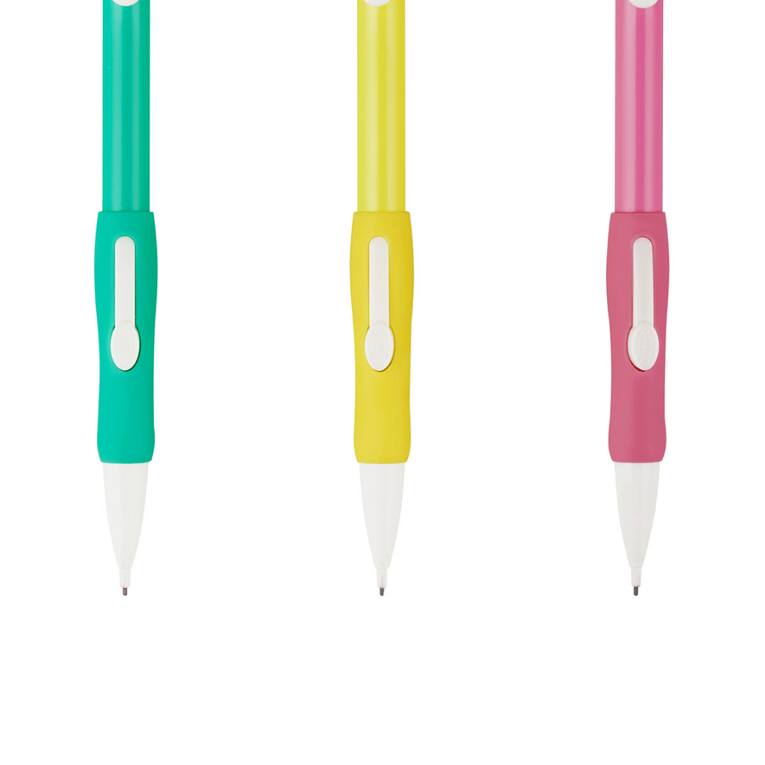 Карандаш механический OfficeSpace, 0,7 мм, HB, грип, с ластиком, ассорти, цена за штуку / Карандаши механические №3