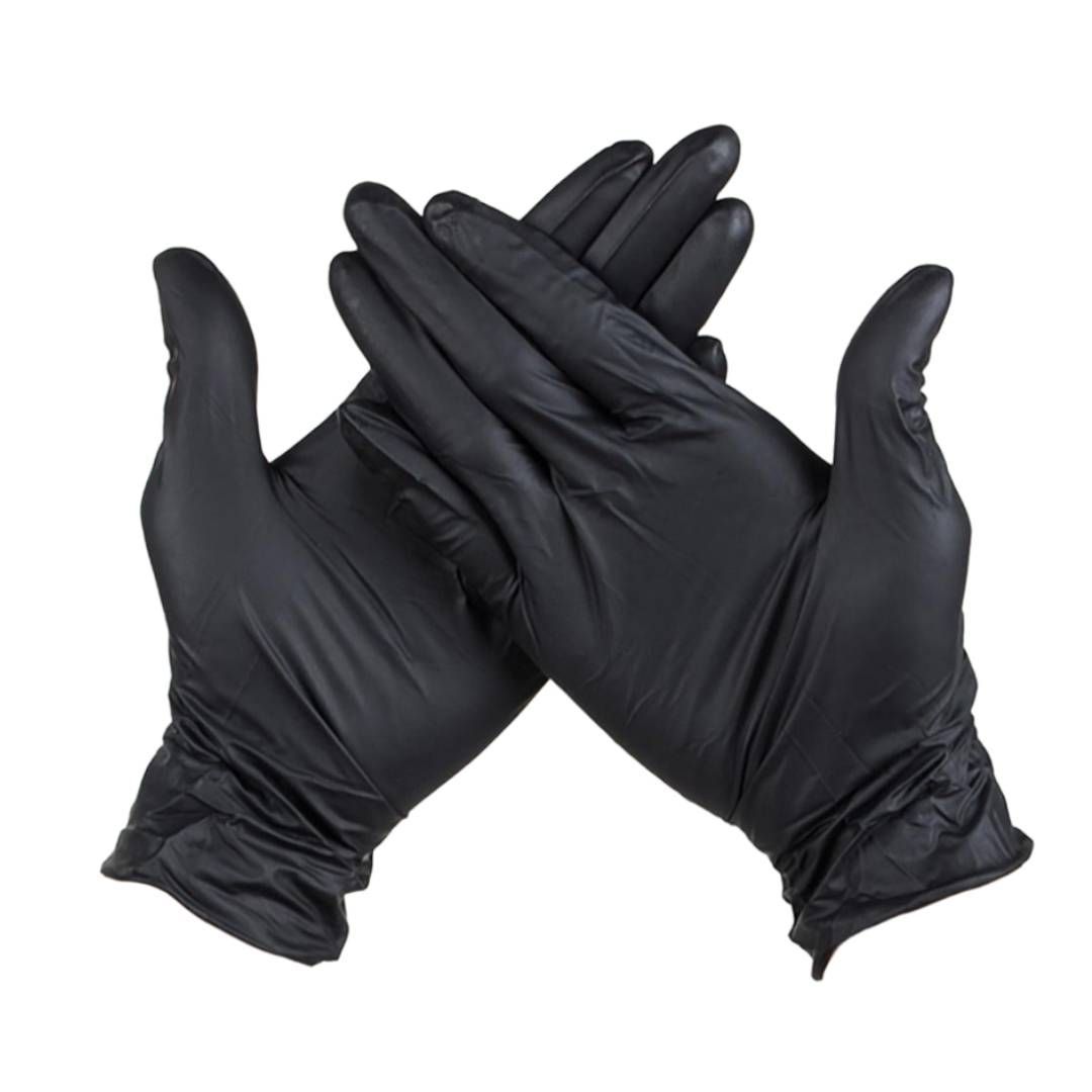 Винилді қолғаптар, пудраланбаған, өлшемі M, қара, 100 дана/қапт / Медициналық қолғаптар