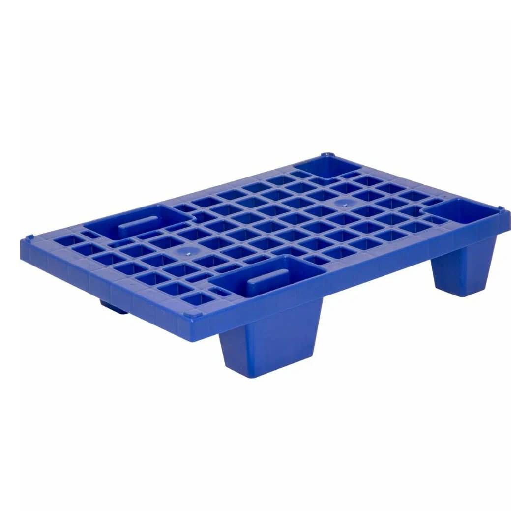 Паллет перфорированный, 600*400*130 мм, на ножках, пластик / Грузовые тележки №2