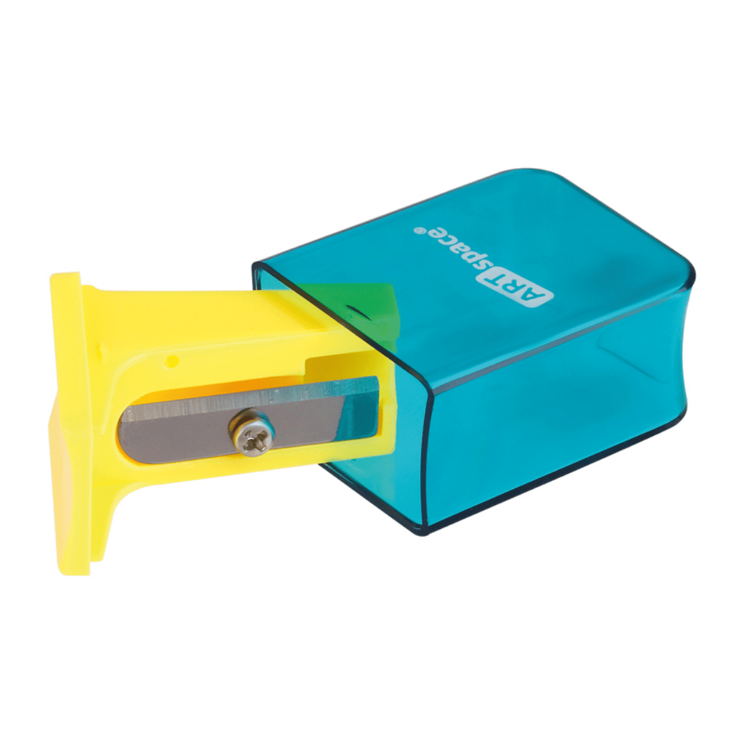 Точилка ArtSpace "Case", с контейнером, с одним отверстием, ассорти, цена за штуку / Точилки №3