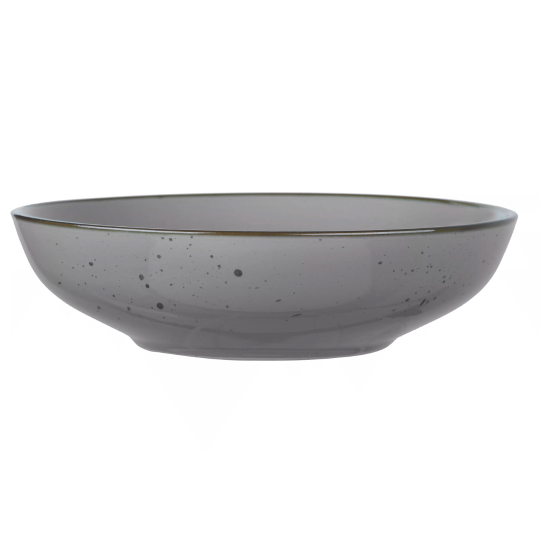 Тарелка глубокая Ardesto "Bagheria Grey", 20 см, керамика, серый / Посуда столовая