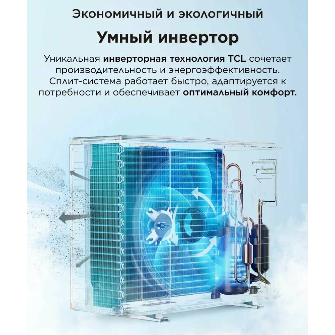 Кондиционер TCL Savin TAC-SV18HSV/ZA Inverter, инст.комплект, белый / Кондиционеры №6