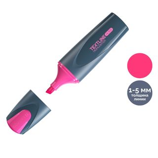 Мәтін бөлектеуіш маркер Berlingo "Textline HL300", ұшы қиғаш 1-5 мм, қызғылт, баға бір дана үшін / Мәтін бөлектеуіштер