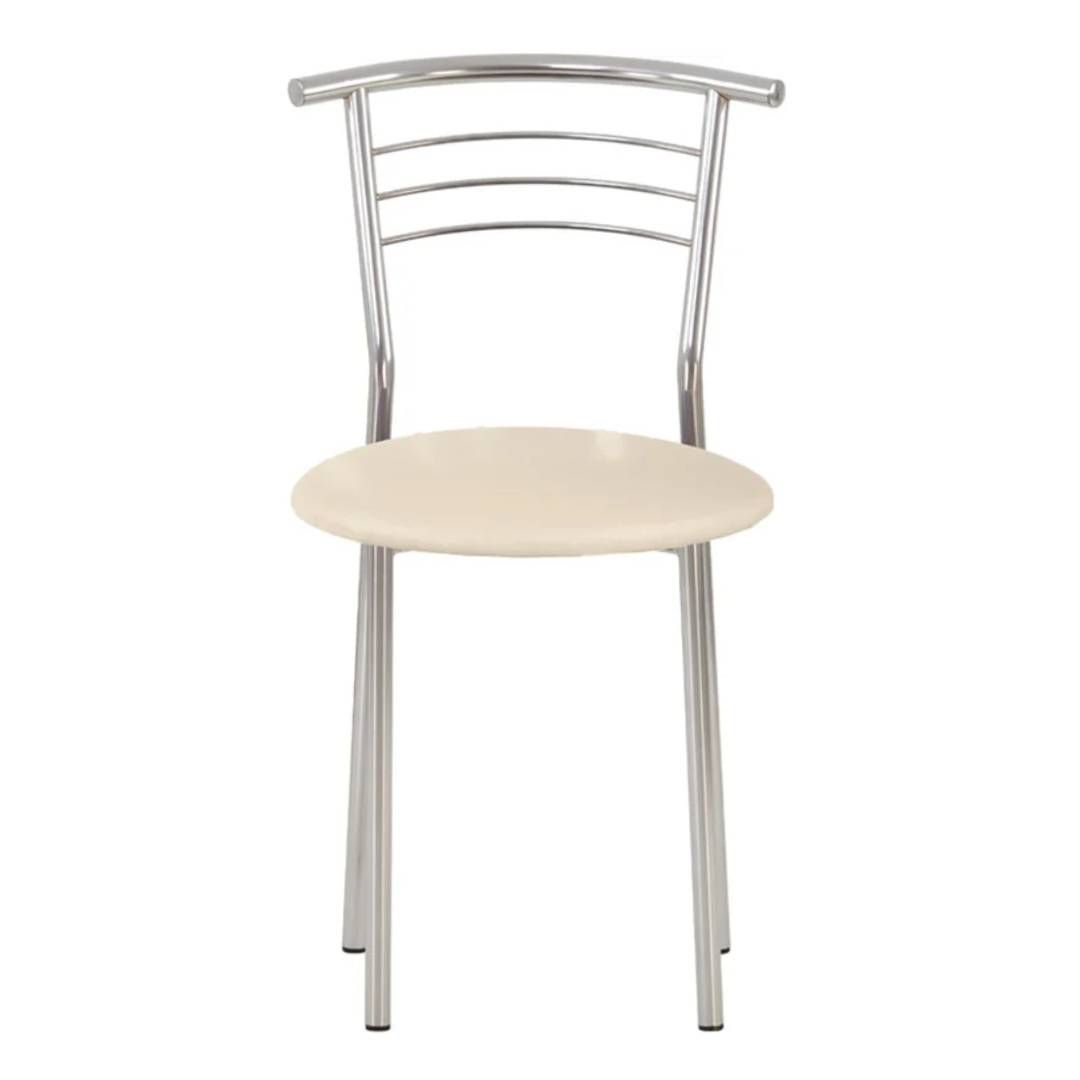 Стул Марко, металл/экокожа, бежевый / Стулья №2