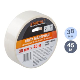 Лента малярная 38ммх45м STARTUL PROFI / Упаковочные и малярные ленты