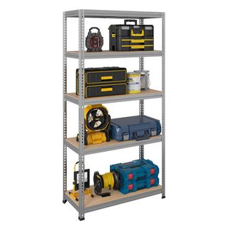 Стеллаж металлический SBL 180KD, 5 полок, 1800*750*350 мм, оцинкованная сталь / Сөрелер oe.kz Стеллаж металлический SBL 180KD, 5 полок, 1800*750*350 мм, оцинкованная сталь / Сөрелер