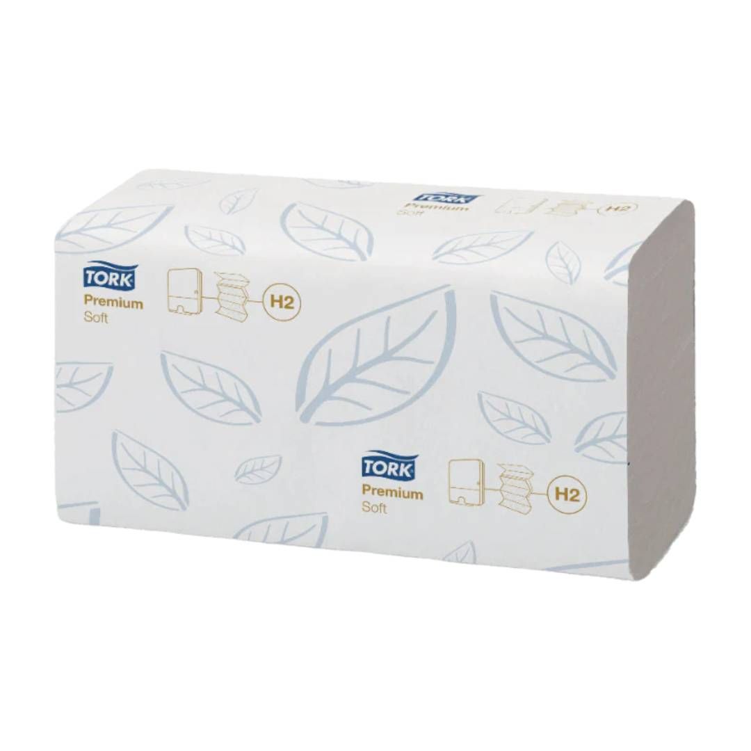 Полотенца бумажные Tork Premium, 110 шт, 2-х слойные, 21*34 см, сложение W, белые / Полотенца для диспенсеров №2 oe.kz Полотенца бумажные Tork Premium, 110 шт, 2-х слойные, 21*34 см, сложение W, белые / Полотенца для диспенсеров №2