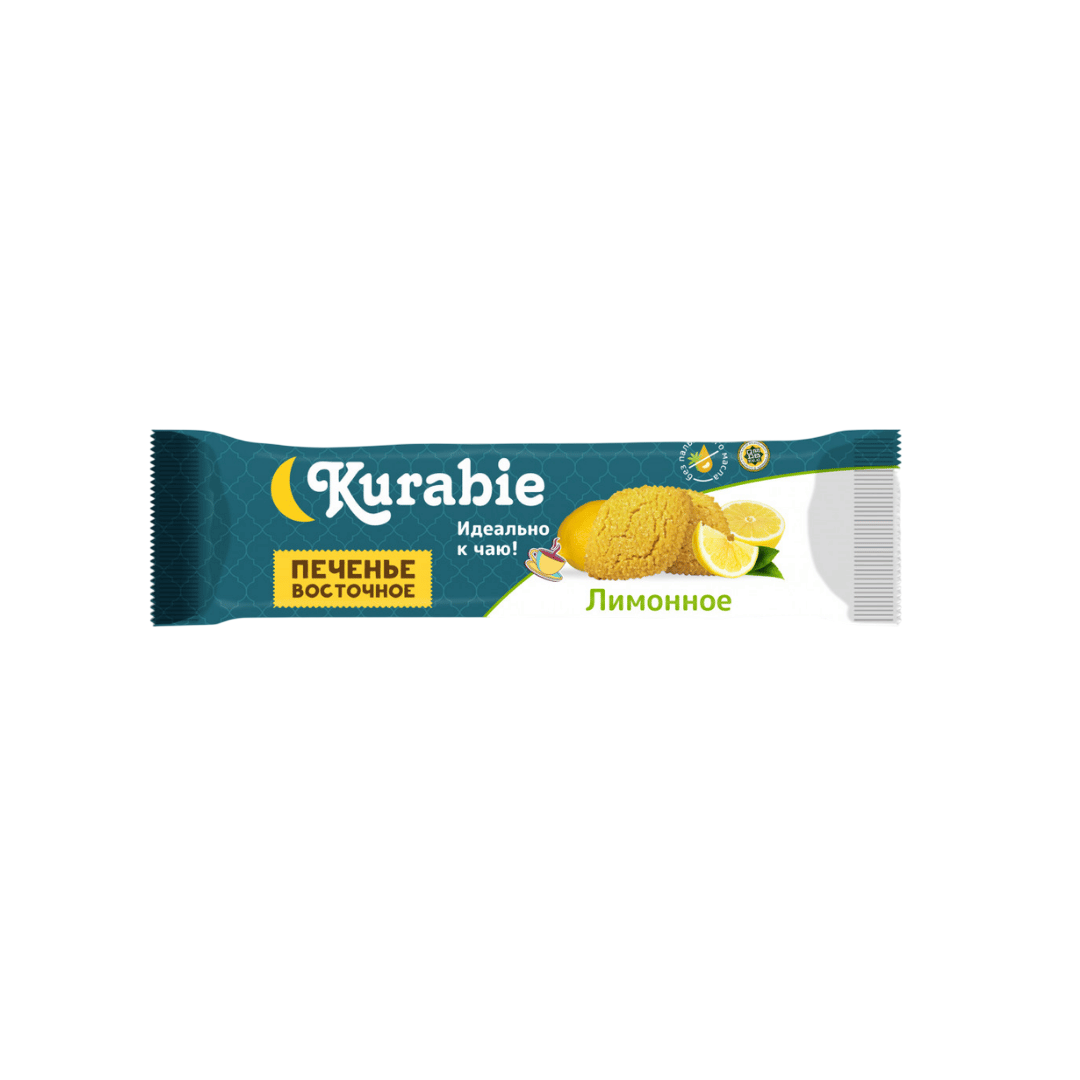 Печенье сдобное Kurabie, лимонное, 190 гр / Печенье и пряники