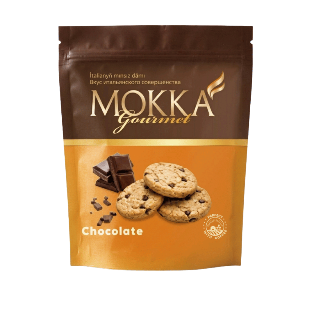 Печенье сдобное Mokka, с шоколадной глазурью, 150 гр / Печенье и пряники