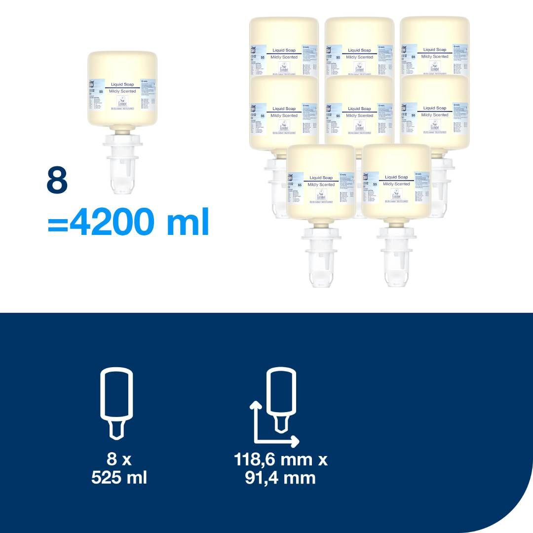 Бөтелкедегі сұйық сабын Tork Liquid Soap, 525 мл / Сұйық сабындар №3
