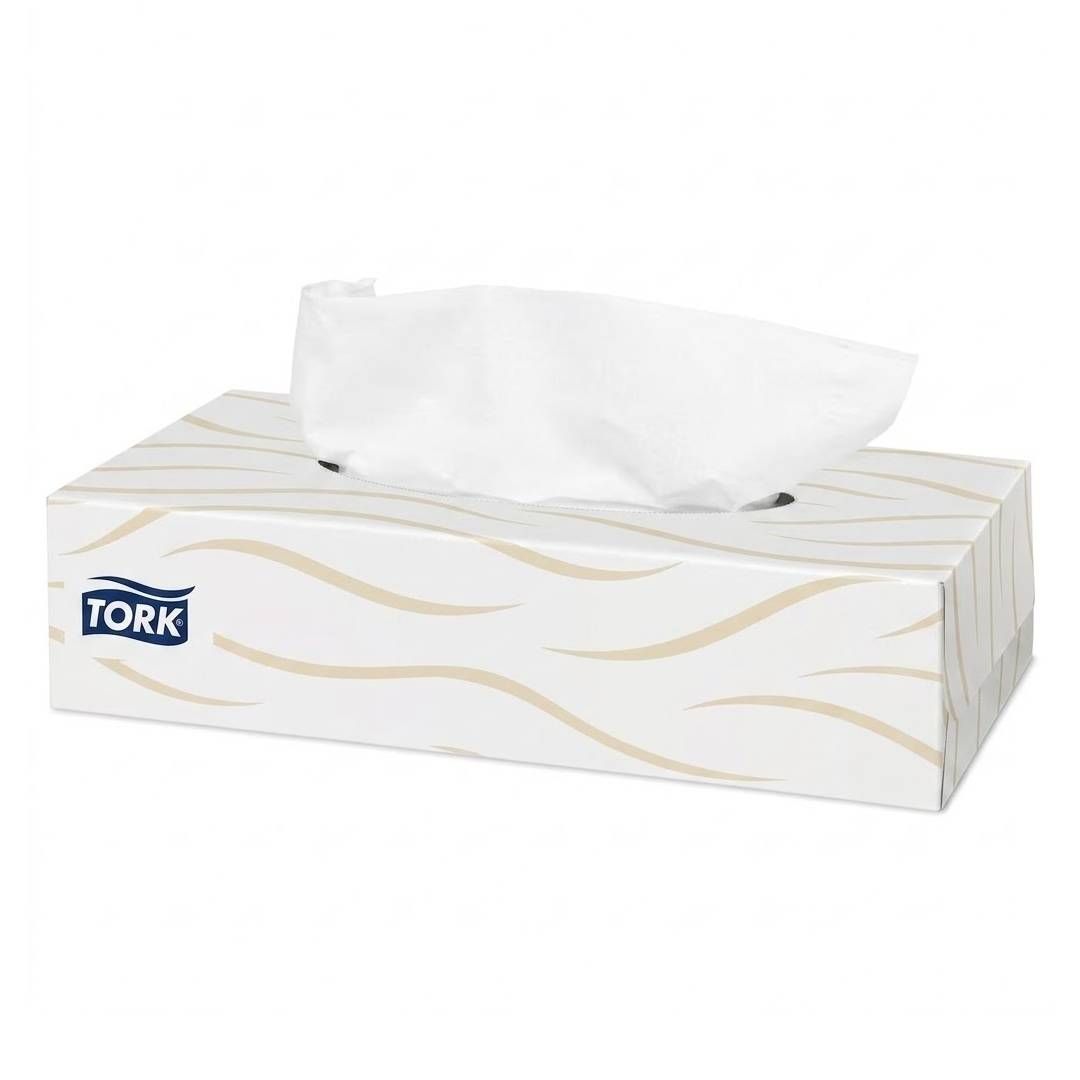 Tork Premium майлықтары, 2 қабатты, 100 дана, өлшемі 21*19 см, картон бокста, ақ / Қағаз майлықтар №2