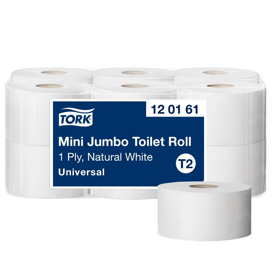 Орамдағы дәретхана қағазы Tork "Universal", 240 метр, 1 қабатты, ақ / Кәсіби дәретхана қағаздары №2