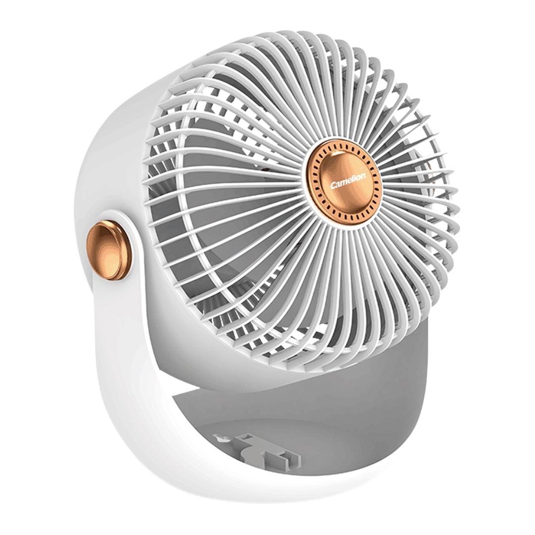 Вентилятор настольный Camelion REF-001-CB, перезаряжаемый, белый / Вентиляторы