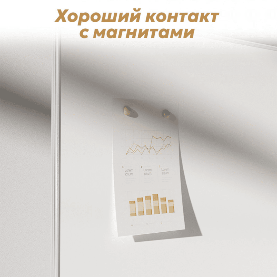 Доска магнитно-маркерная Deli "V901", размер 90*150 см, с полочкой для аксессуаров / Магнитно-маркерные доски №2