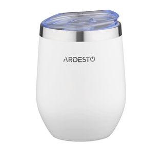 Термочашка Ardesto "Compact Mug", 350 мл, нержавеющая сталь, белый / Ас үй құрал-жабдықтары