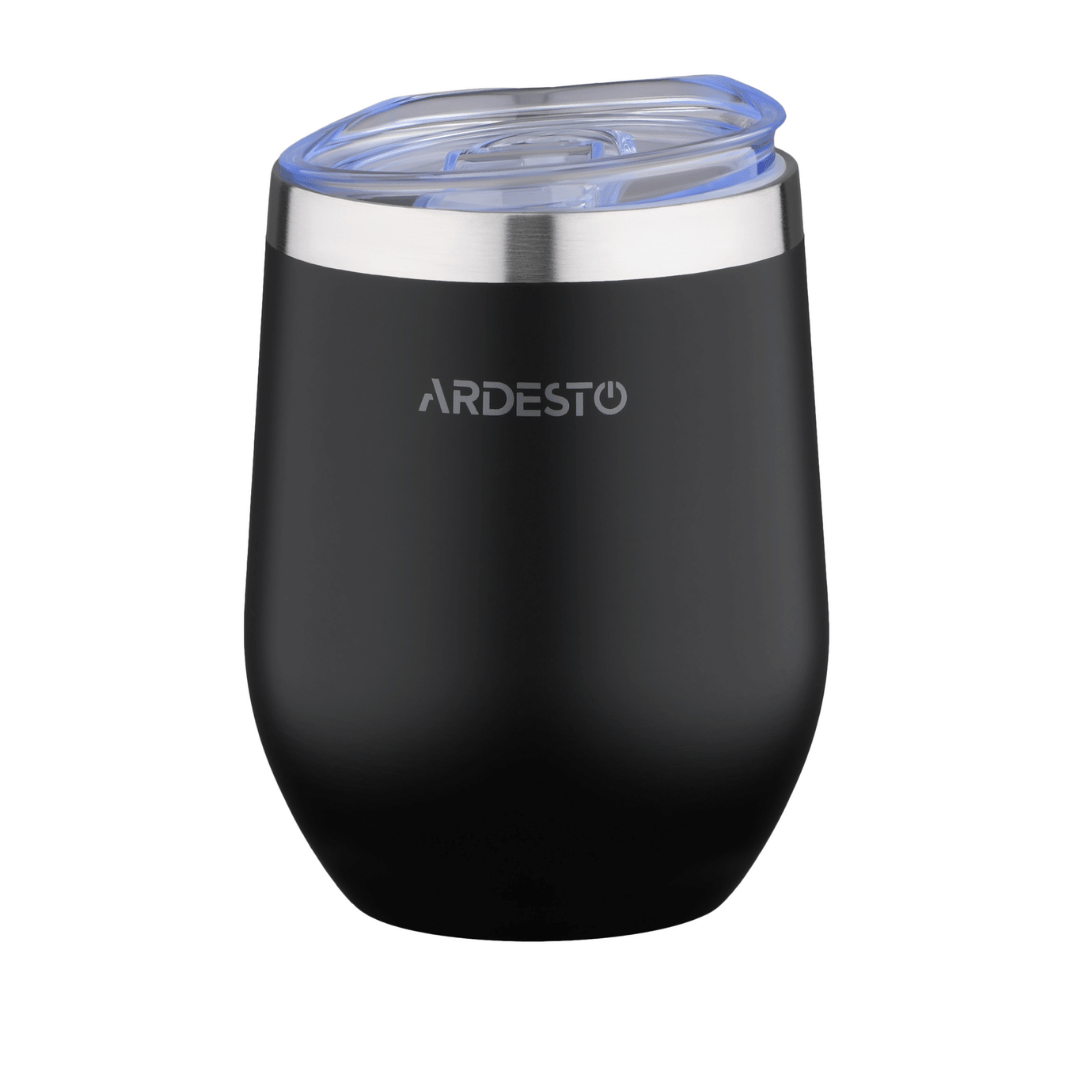 Термочашка Ardesto "Compact Mug", 350 мл, нержавеющая сталь, черный / Ас үй құрал-жабдықтары