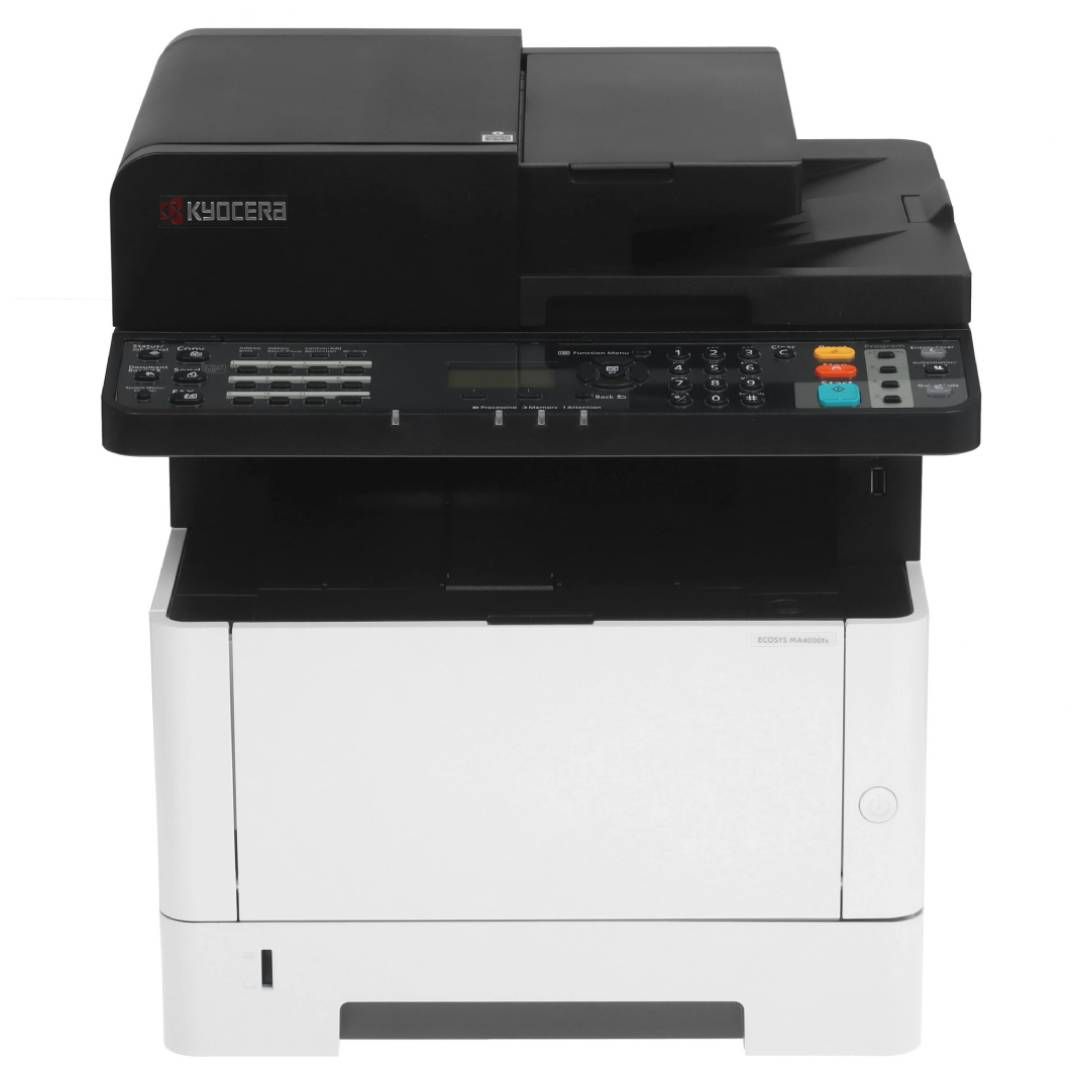 Лазерлік КФҚ Kyocera Ecosys MA4000fx (принтер, сканер, копир), А4, 40 бет/мин, USB, Ethernet / Монохромды лазерлік
