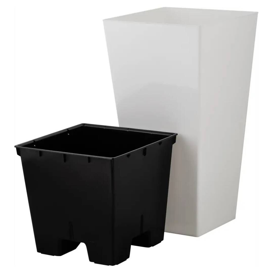 Гүл құмырасы InGreen London Cube, 252547 см, көлемі 19,4 л, пластик, ақ жасмин / Сәндік құмыралар №3 oe.kz Гүл құмырасы InGreen London Cube, 252547 см, көлемі 19,4 л, пластик, ақ жасмин / Сәндік құмыралар №3