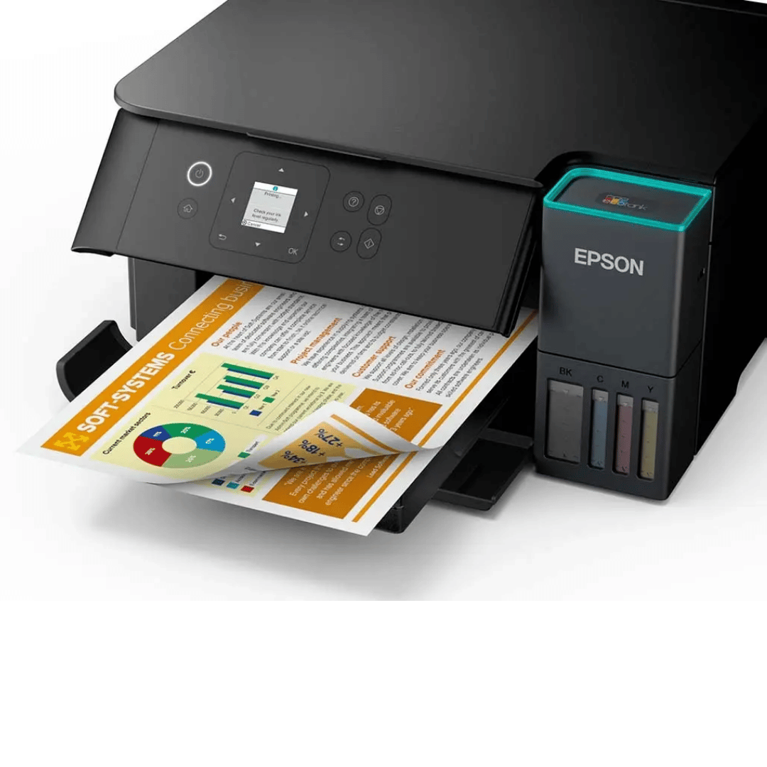 Түсті сия бүріккіш КФҚ Epson L3266, А4, 10 бет/мин, Wi-Fi, USB / Сия бүріккіш №2 oe.kz Түсті сия бүріккіш КФҚ Epson L3266, А4, 10 бет/мин, Wi-Fi, USB / Сия бүріккіш №2