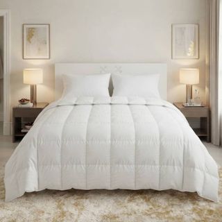 2 жұмсақ көрпесі, полисатин, 220*230 см, ақ / Тоқыма өнімдері