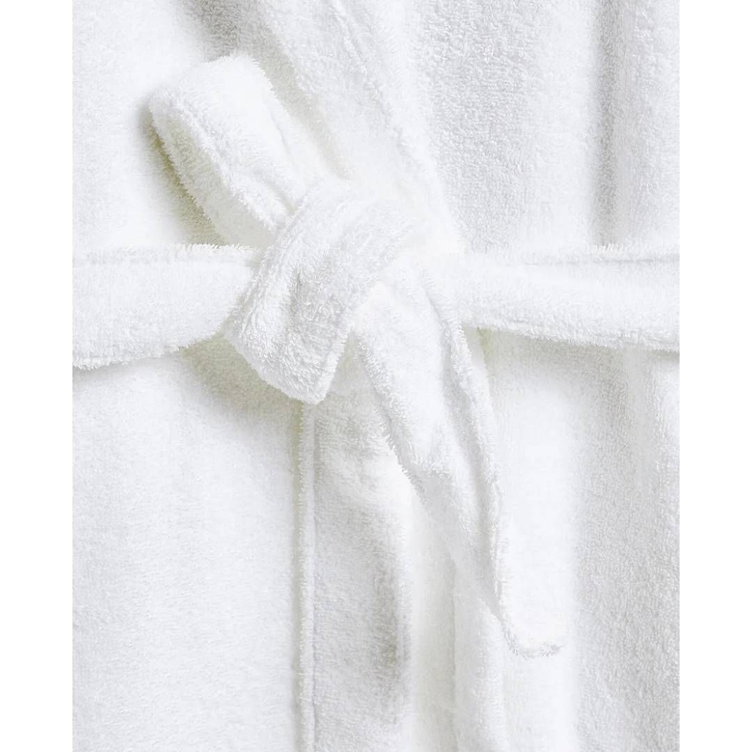 Халат махровый, S-XXL, с капюшоном, белый / Текстильная продукция	 №3