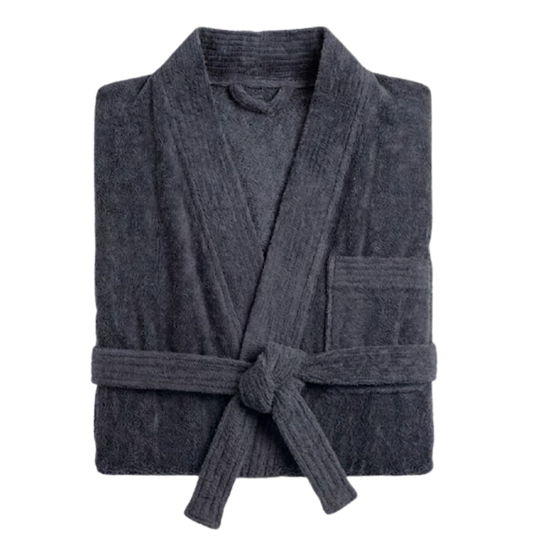 Халат велюровый, S-XXXL, серый / Текстильная продукция	