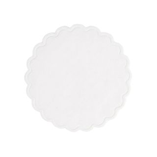 Подстаканник с узором, картон, d=9 см, белый / Косметика и гигиена для гостиниц