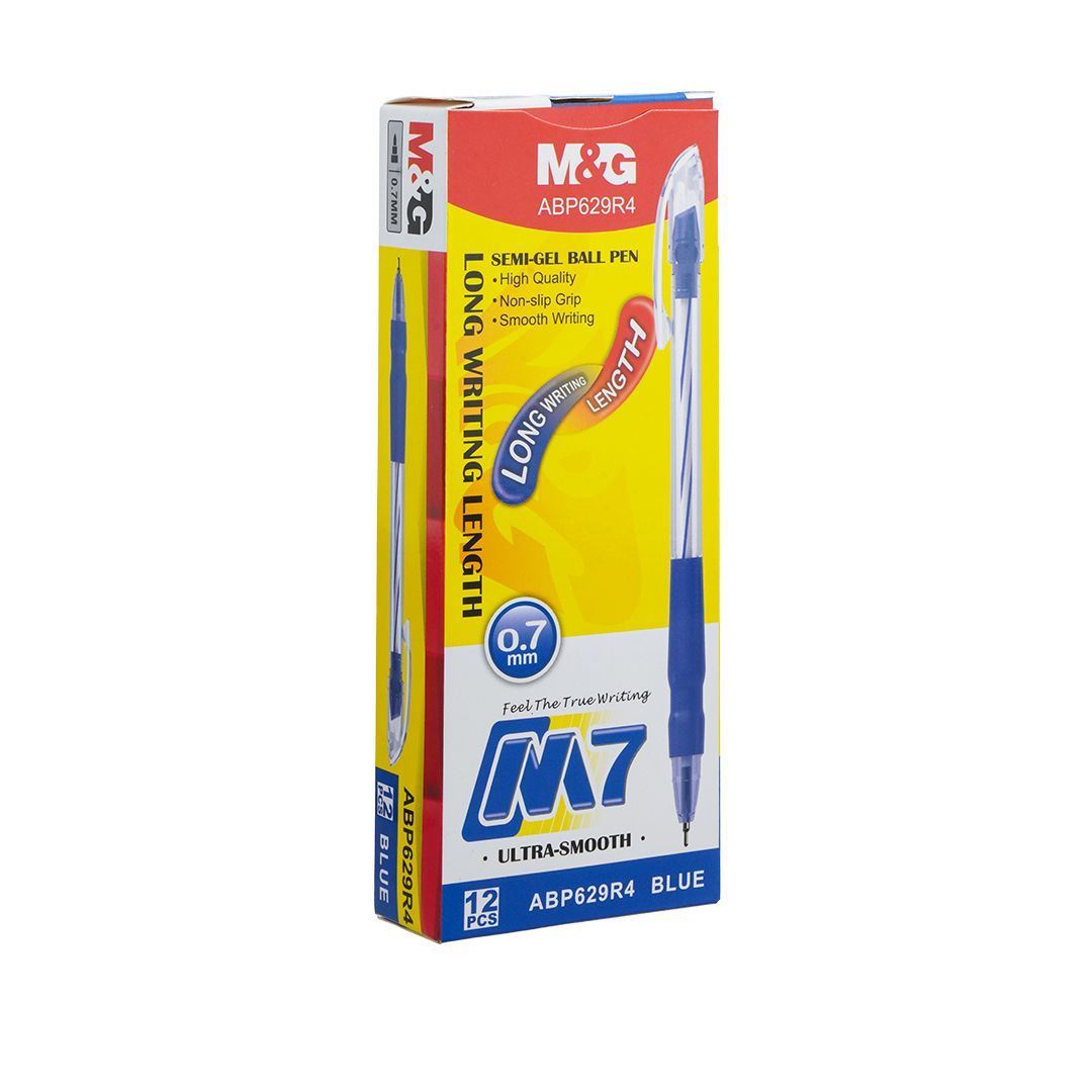 Ручка шариковая M&G "M7", 0,7 мм, синяя, цена за штуку / Ручки шариковые неавтоматические №2