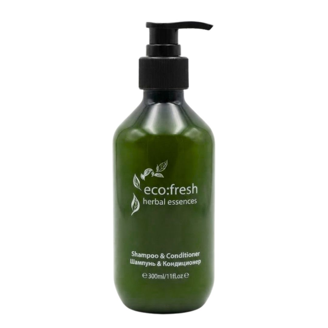 Шампунь-кондиционер "Eco fresh herbal essences", с дозатором, 300 мл / Косметика и гигиена для гостиниц