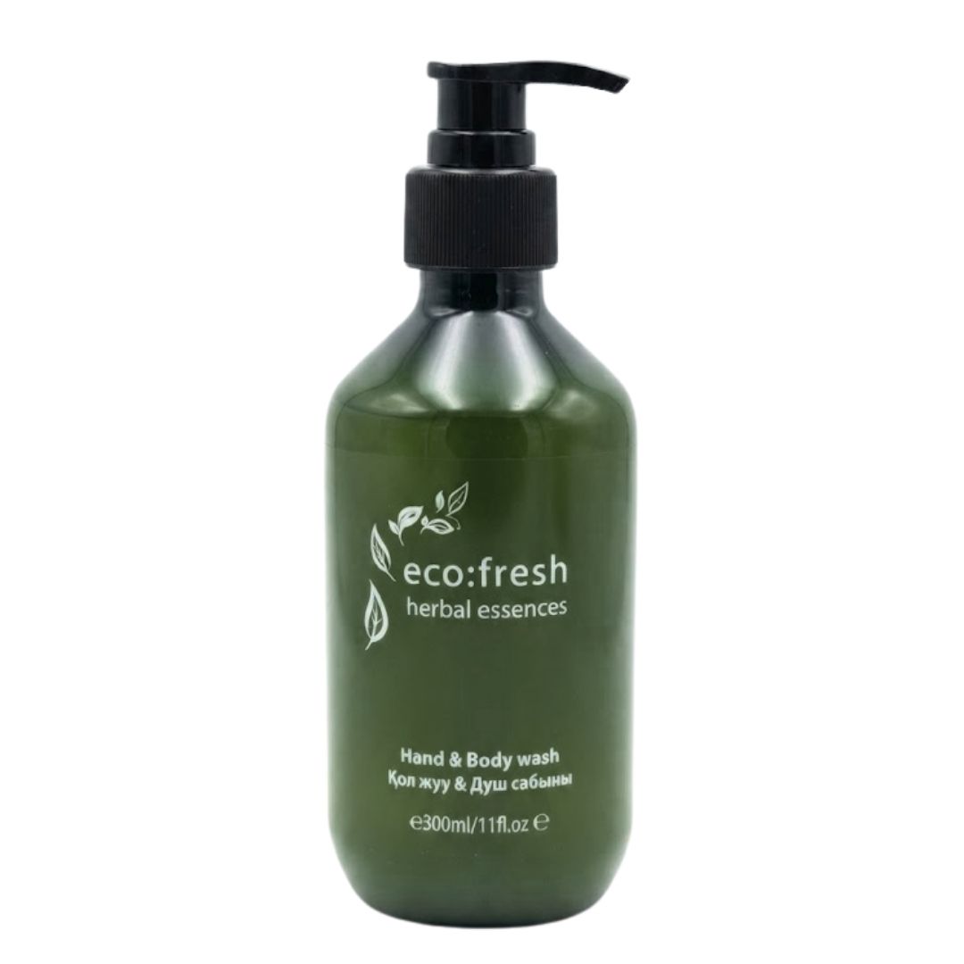 Гель для душа "Eco fresh herbal essences", с дозатором, 300 мл / Косметика и гигиена для гостиниц