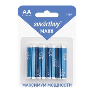 Батареялар Smartbuy MAXX АA/LR6, алкалинді, 4 дана (12/120), баға бір қаптамасы үшін / Батареялар oe.kz Батареялар Smartbuy MAXX АA/LR6, алкалинді, 4 дана (12/120), баға бір қаптамасы үшін / Батареялар