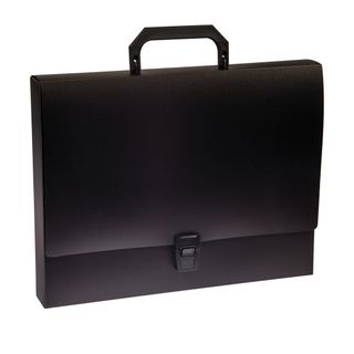 Папка-портфель Стамм, А4 пішім, 1 бөлім, бекіткішпен, көк / Бөлімделген папкалар
