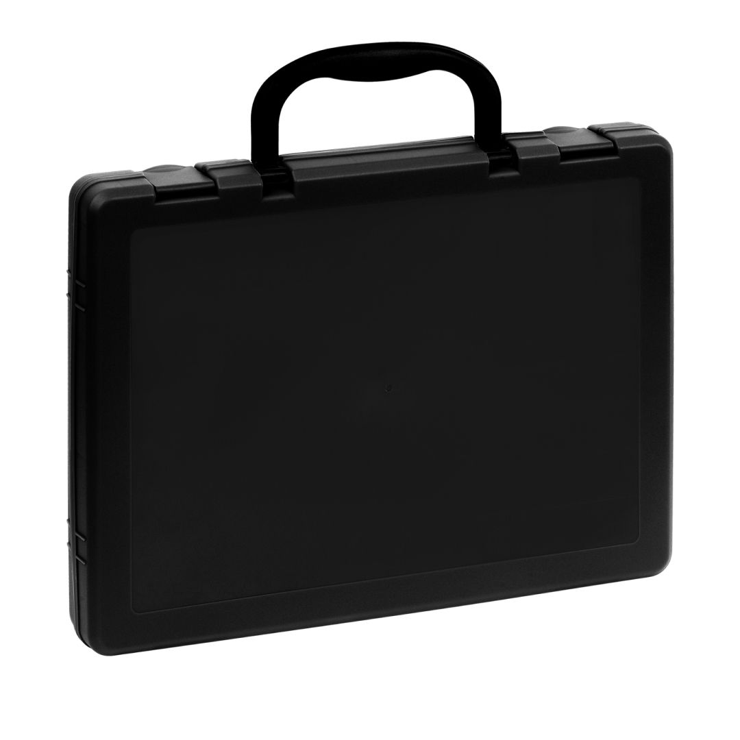Папка-портфель Стамм, А4 пішім, 1 бөлім, бекіткішпен, көк / Бөлімделген папкалар