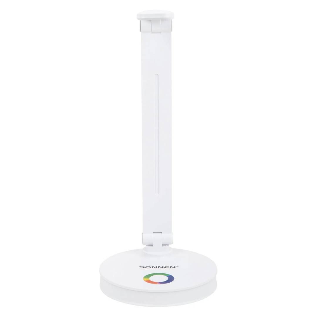 Үстел жарықшамы Sonnen RG-001, тірекпен, пластикалық корпус, LED, ақ / Үстел шамдары №3